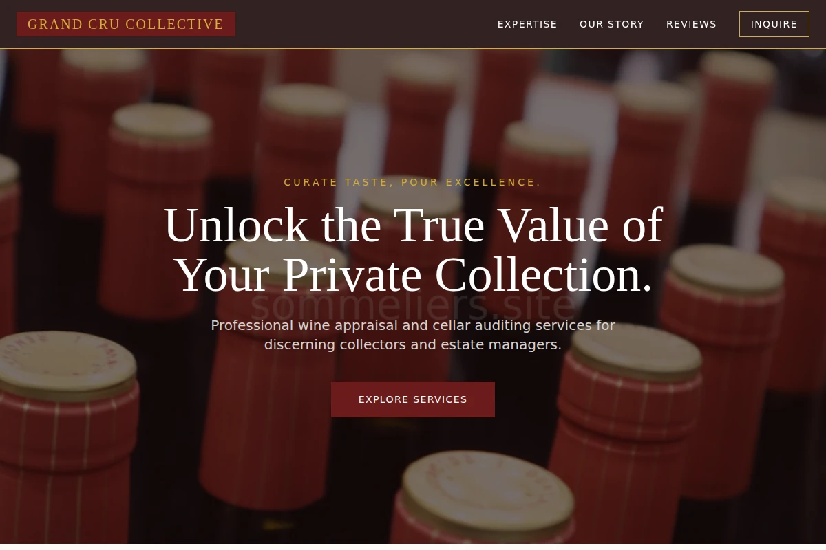 Sommelier Wine Appraisal